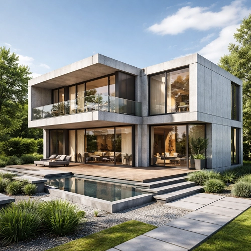 concrete modular house