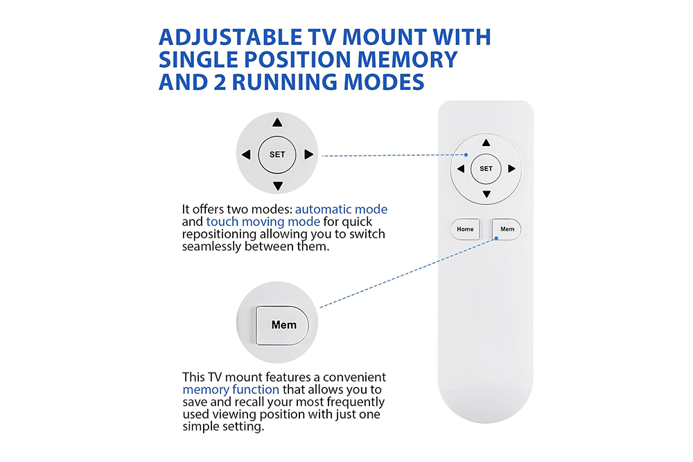 Electric Adjustable Ceiling TV Mount 2