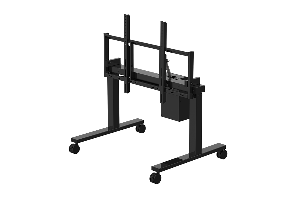 Mobile cart TV stand dual motor