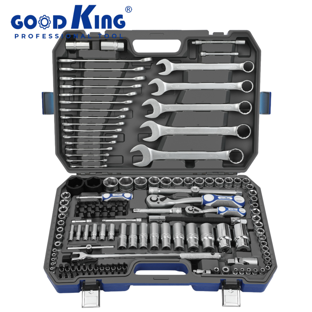 GOODKING-1/2"&1/4"Drive Socket Set &Household Tool Sets 148 Pcs,CR-V Steel-114811