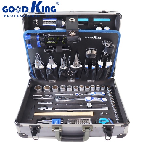 1_2_&1_4_Drive Socket Set & Household Tool Sets 140 Pcs,CR-V Steel (Aluminum Box)-11401
