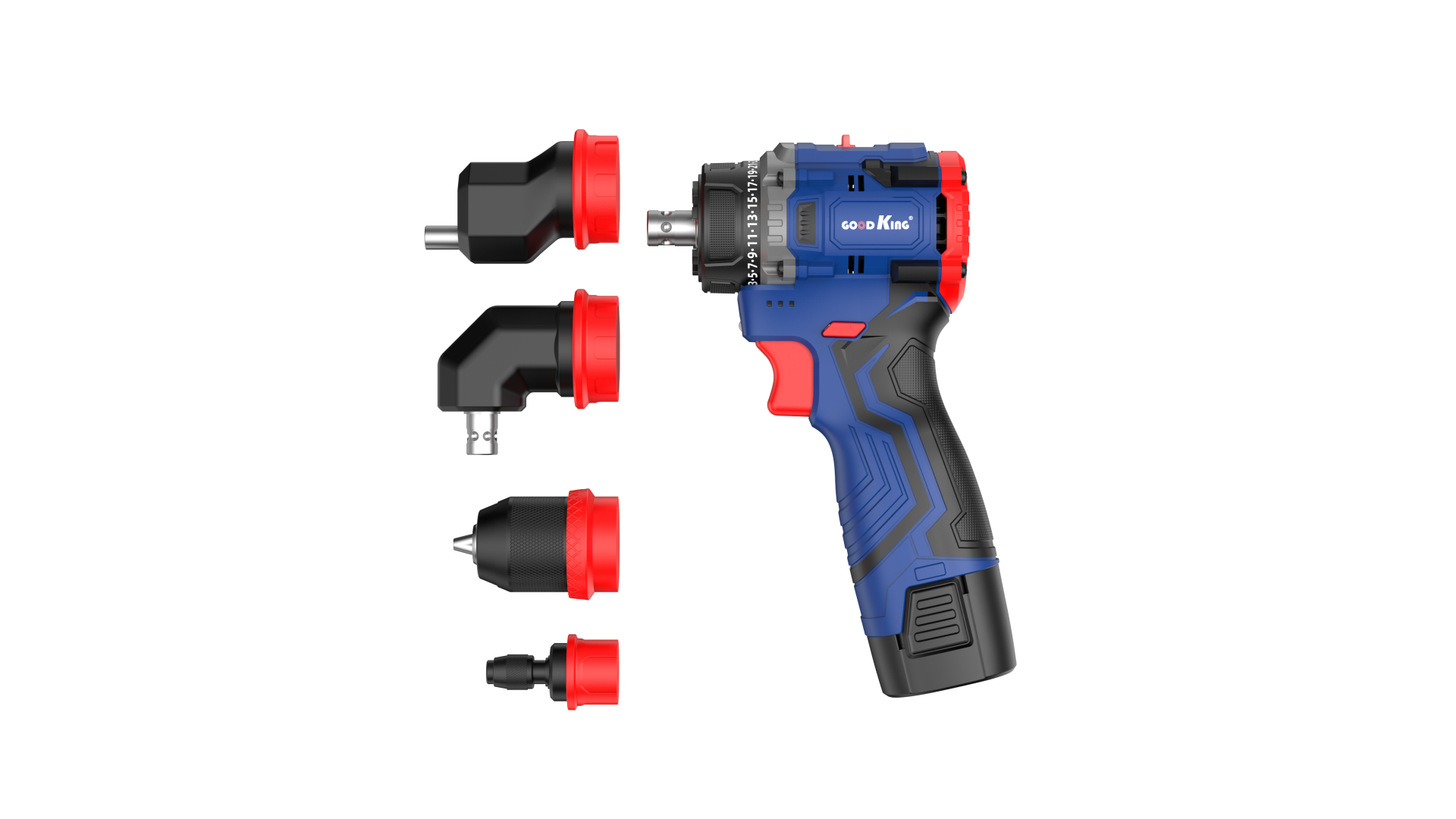 Goodking MT Plug-in 16v Brushless Dual Speed ​​4-in-1 Multi-head Drill Bare Metal (New) 45NM 61003