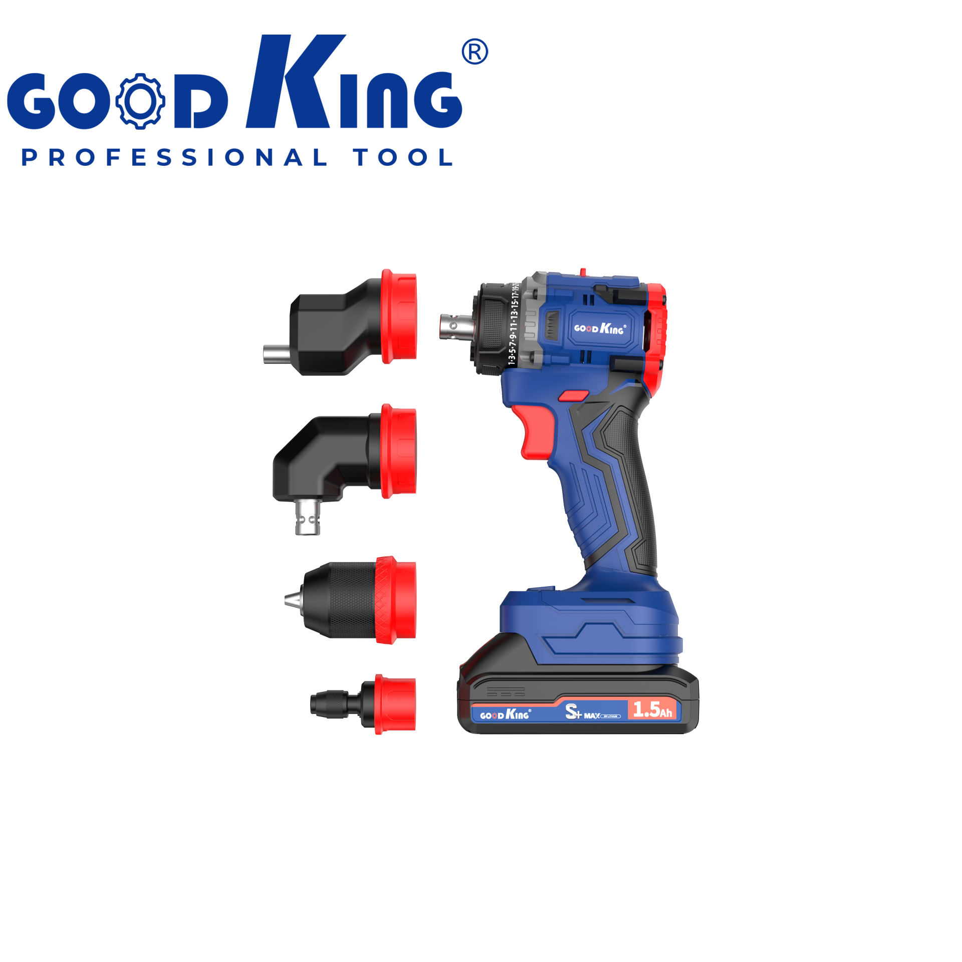 Goodking MT plug-in 20v brushless dual speed 4-in-1 multi-head drill bare machine (new machine) 61007