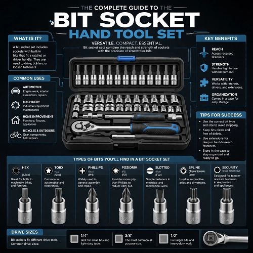 Bit Socket Hand Tool Set