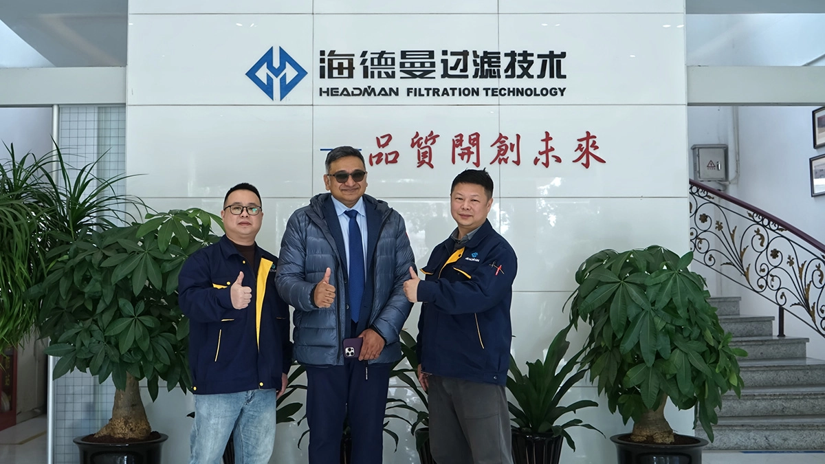 Indian Clients Visit Zhejiang Headman for Inspection, Joining Hands to Explore New Horizons in Filtration Technology