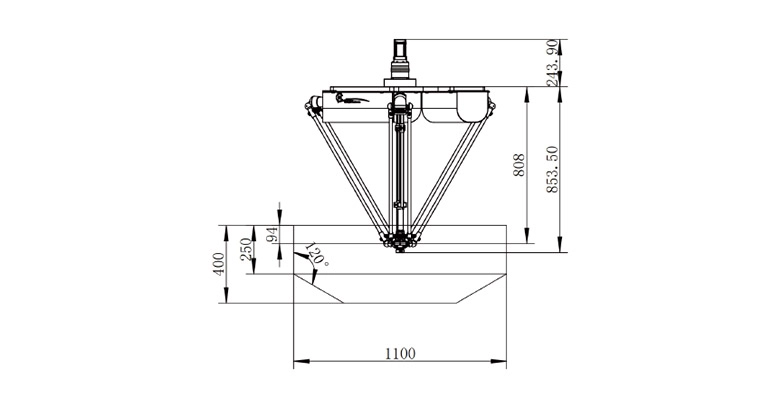 外形及工作空间图