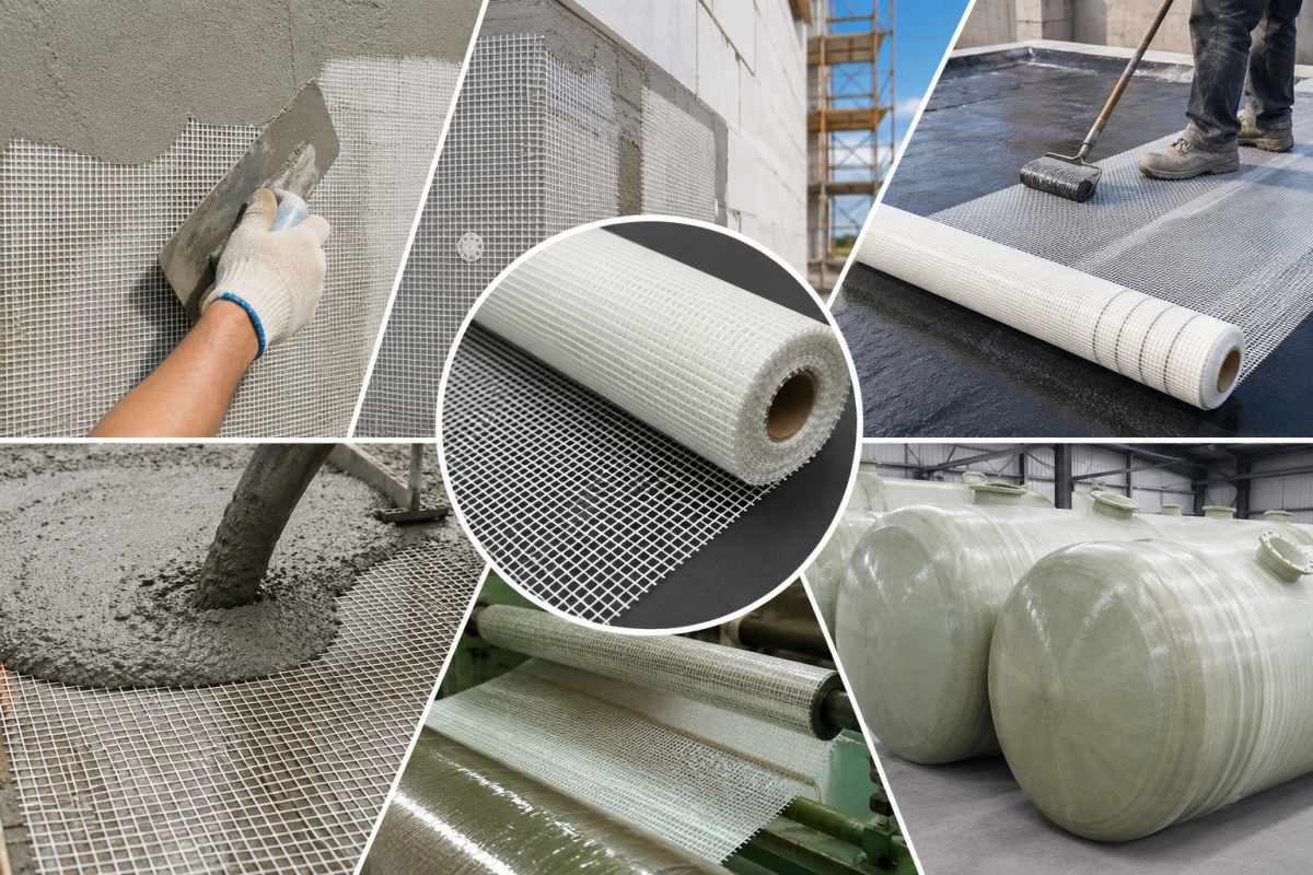Common Applications of Fiberglass Woven Mesh Fabric in Construction and Industry
