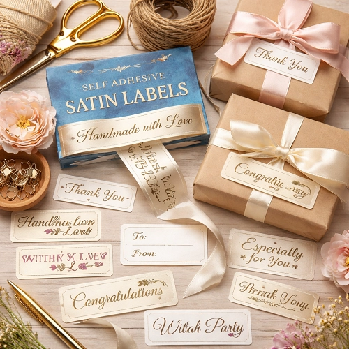 Self Adhesive Satin Labels