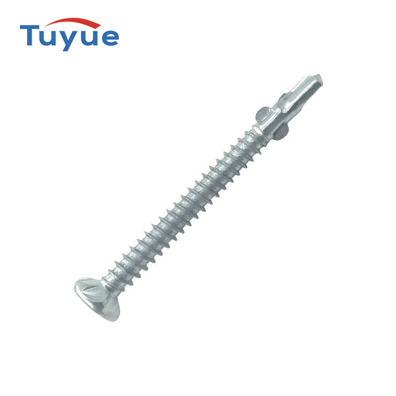 Flat Head Drilling Screw With Wing With Rib