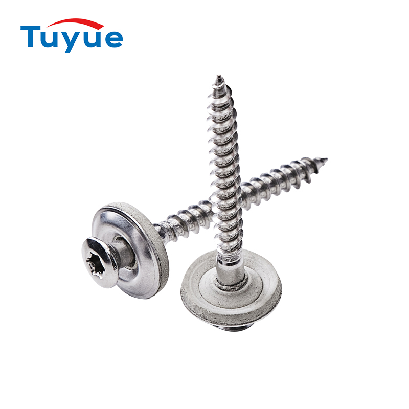 CSK TX HEAD SS(A2). WOODSCREWS WITH 15MM DIA. SS(A2). WASHER AND NEOPRENE SEALING WASHER (ASSEMBLED),TX size20