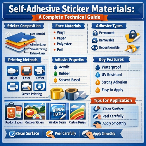 Self Adhesive Sticker Materials