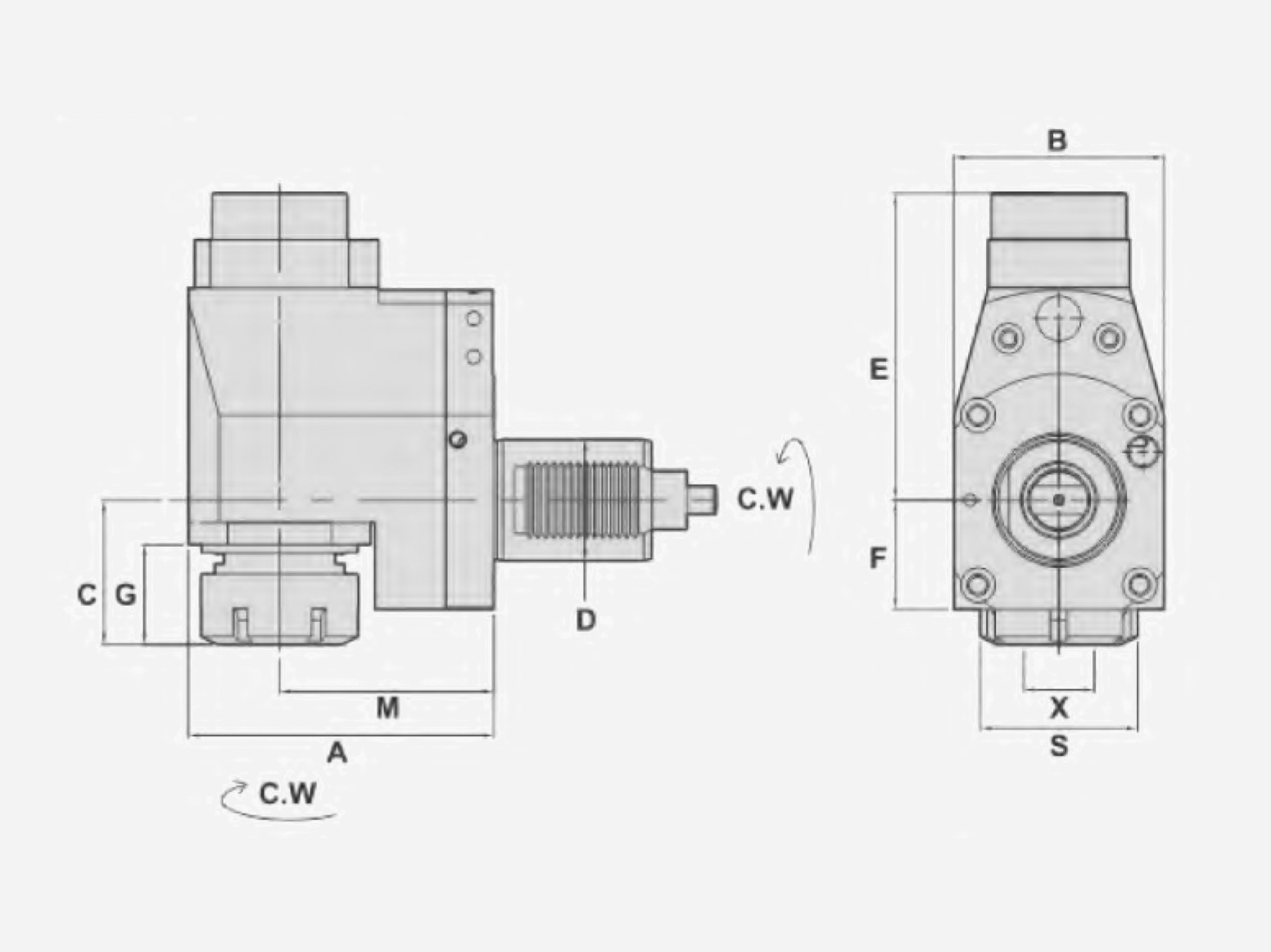 RADIAL MILLING AND DRILLING HEADS-OFFSET