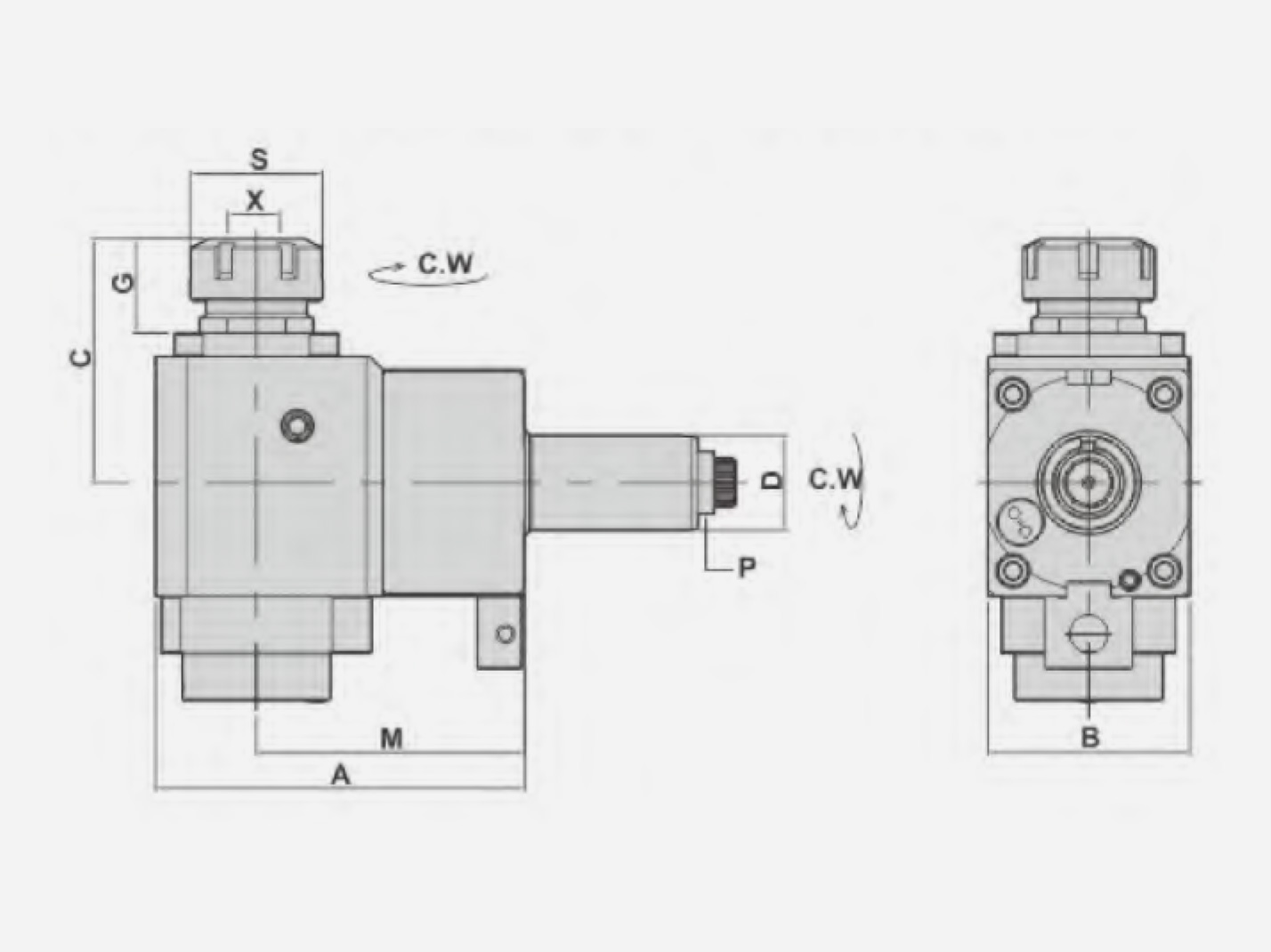 RADIAL MILLING AND DRILLING HEADS-FORWARD