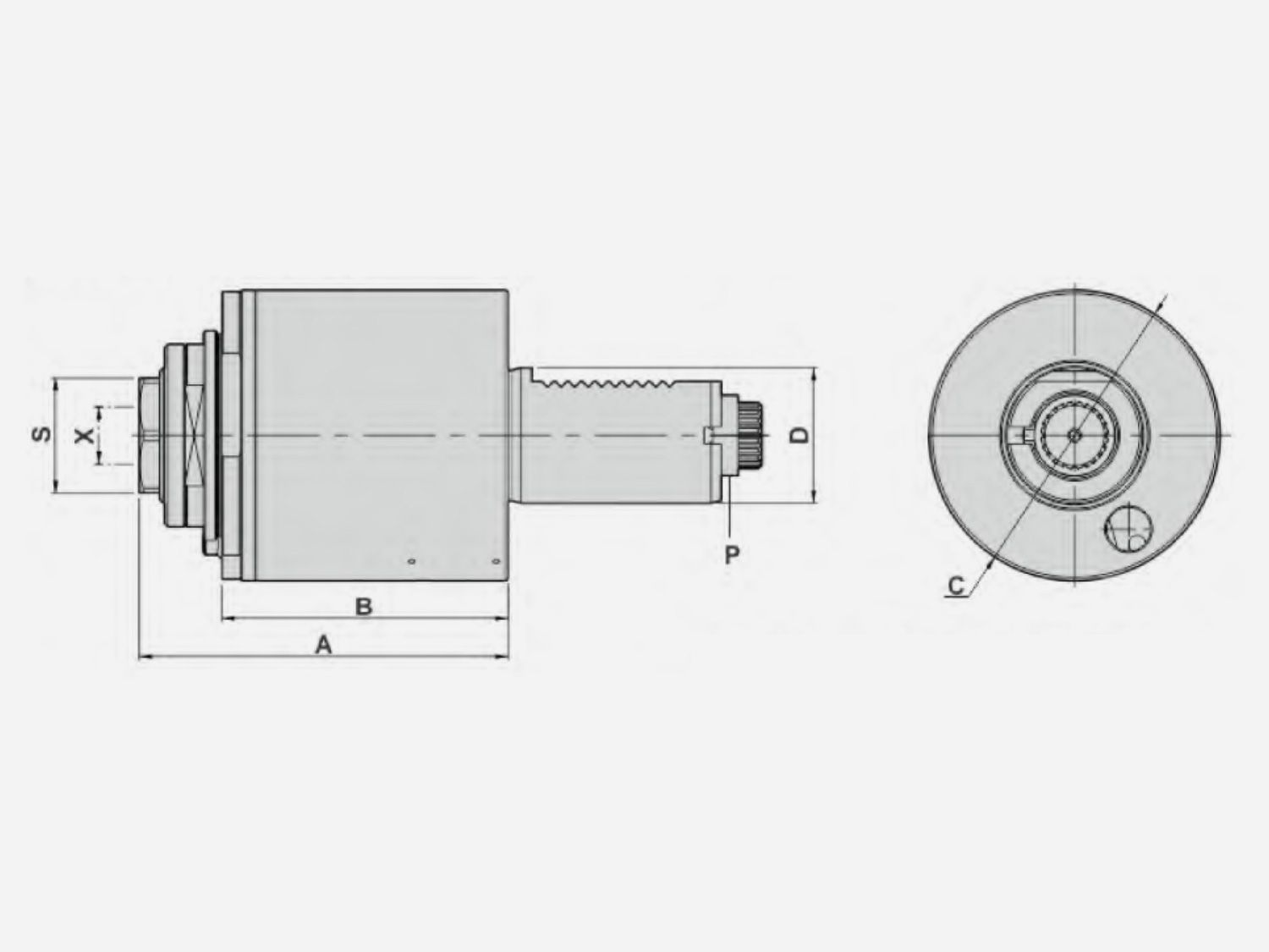 AXIAL DRILLING AND MILLING HEADS