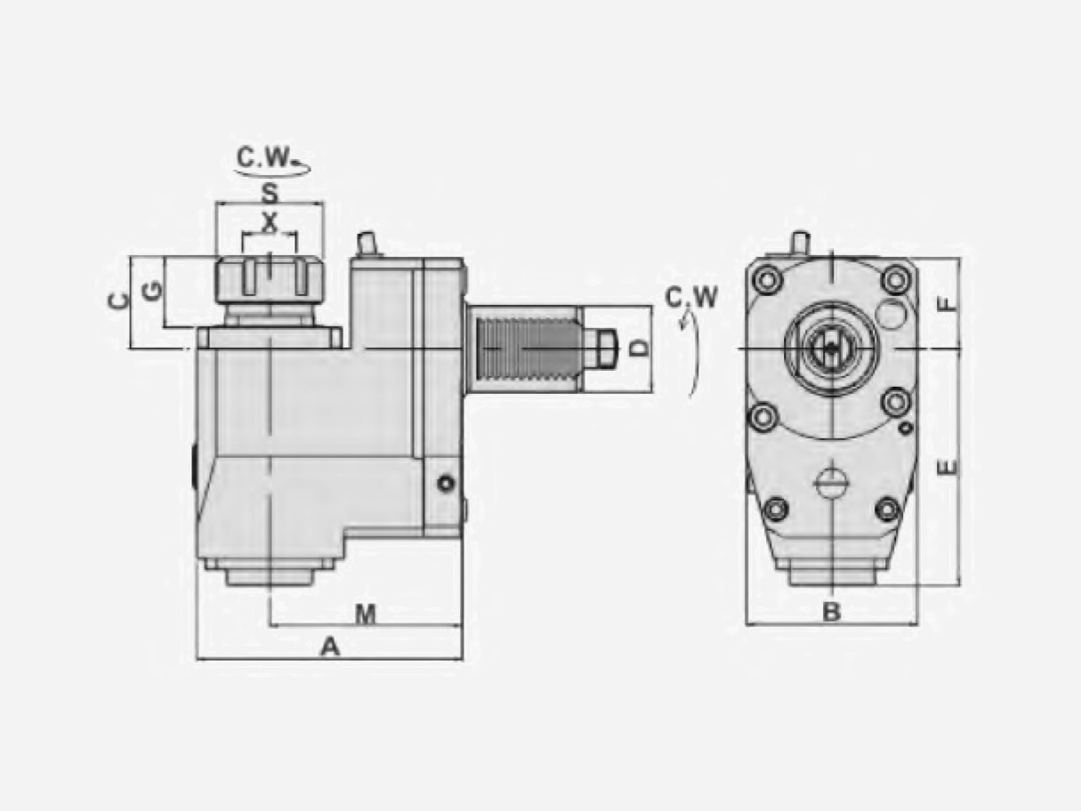 RADIAL DRILLING AND MILLING HEADS