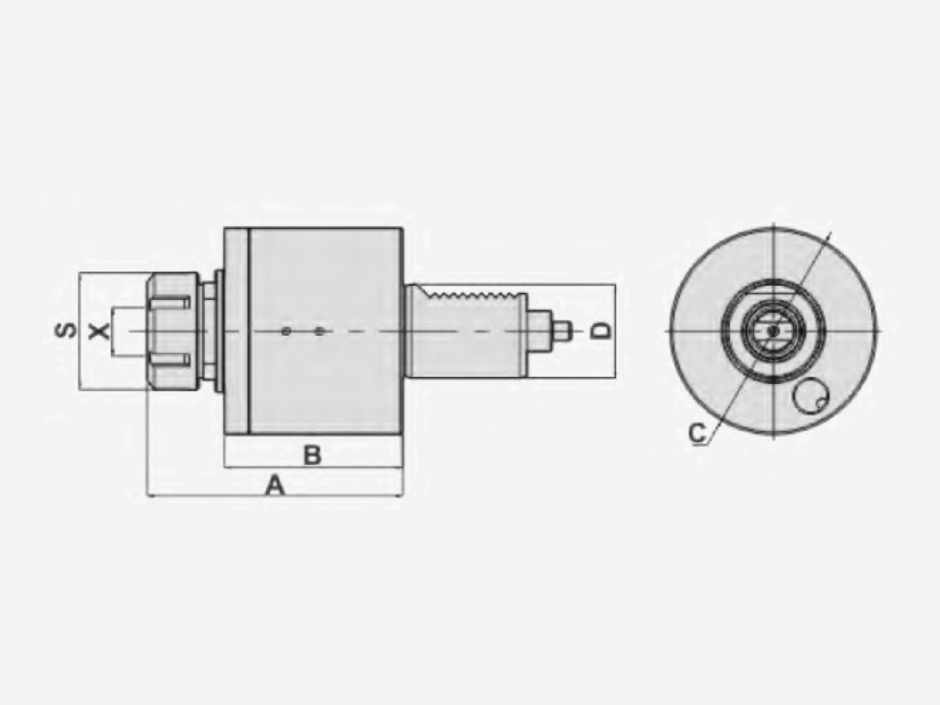 AXIAL MILLING AND DRILLING HEAD