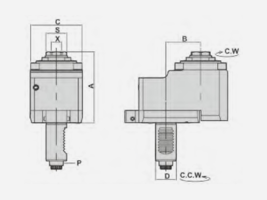 AXIAL DRILLING AND MILLING HEADS