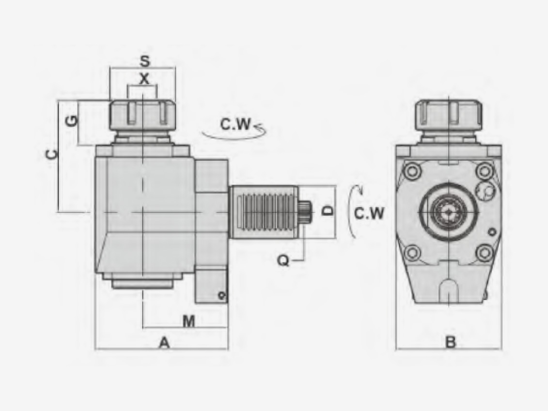 RADIAL DRILLING AND MILLING HEADS