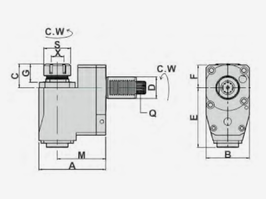 RADIAL DRILLING AND MILLING HEADS