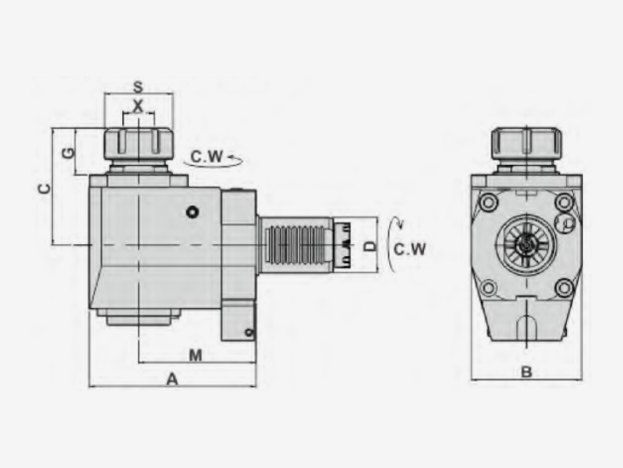 RADIAL DRILLING AND MILLING HEADS