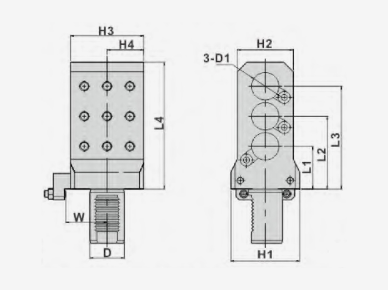 AXIAL STATIC HOLDERS-T1-X3-2