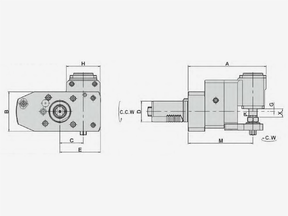 H TYPE MILLING DRILLING HEADS DISK CUTTER UNITS