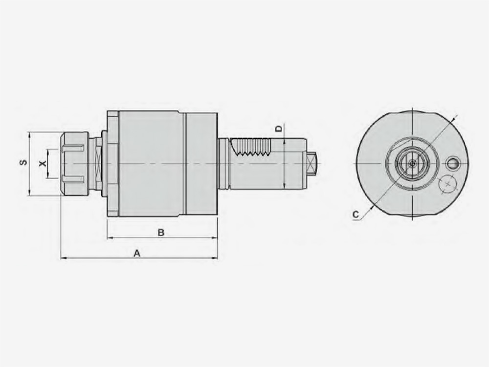 VTYPE MILLING DRILLING HEAD DA-SERIES