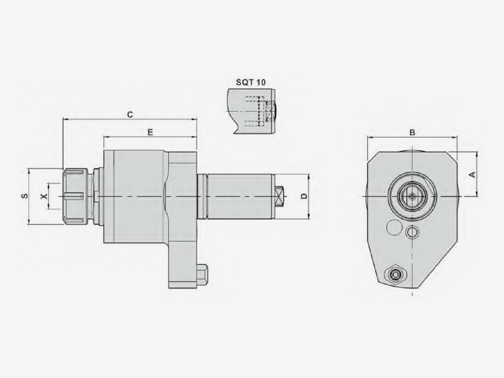 VTYPE MILLING DRILLING HEADA-SERIES, EXTENSION