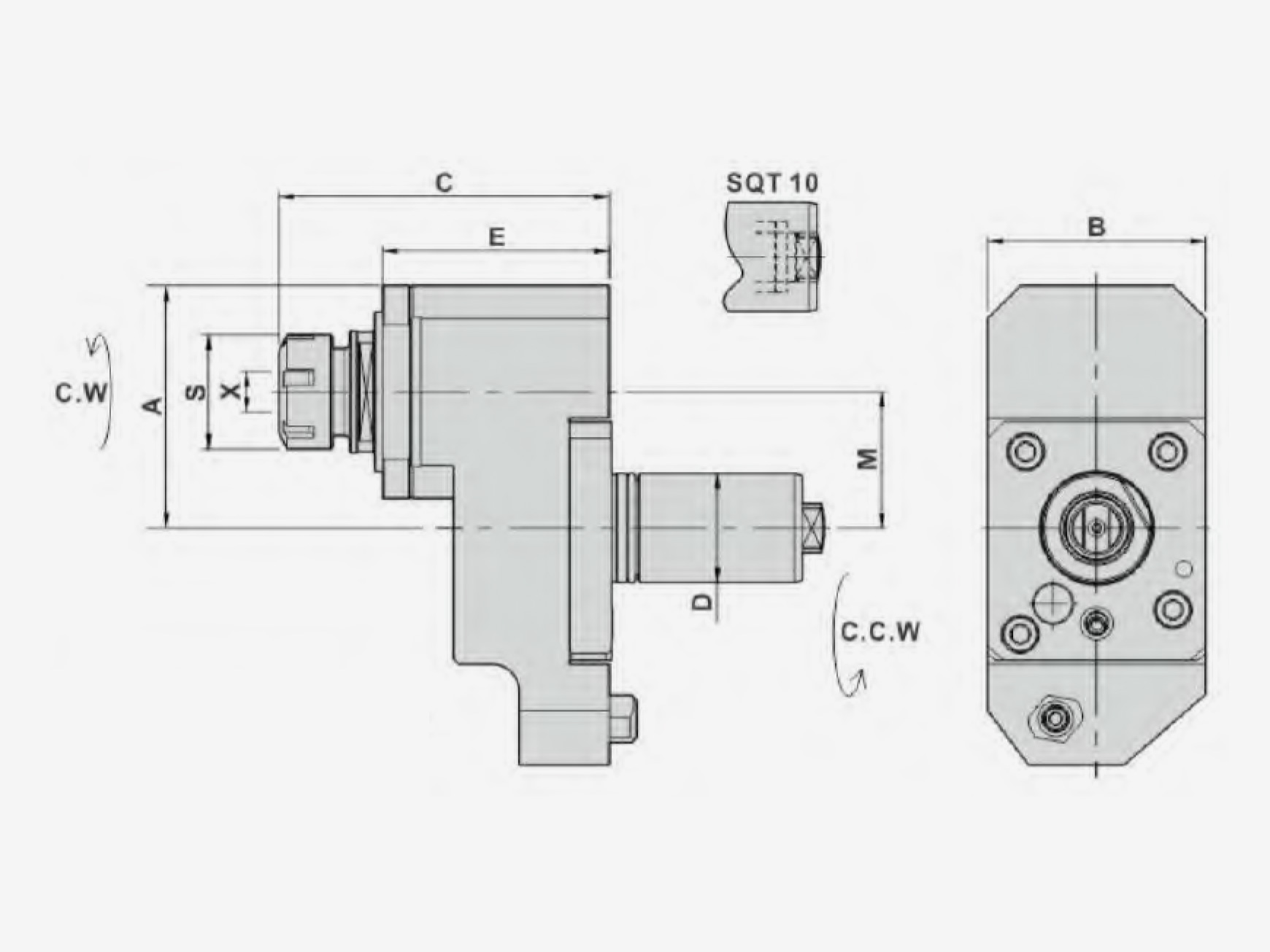 V TYPE TAPPING HEAD OFFSET A-04