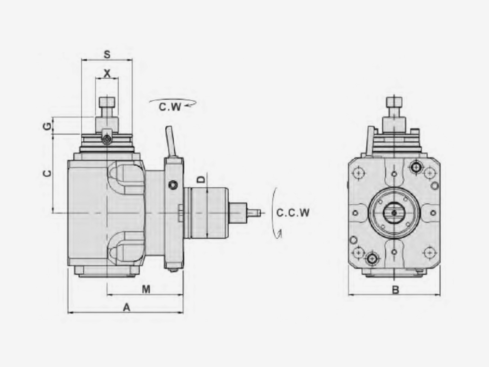 RADIAL MILLING AND DRILLING HEAD