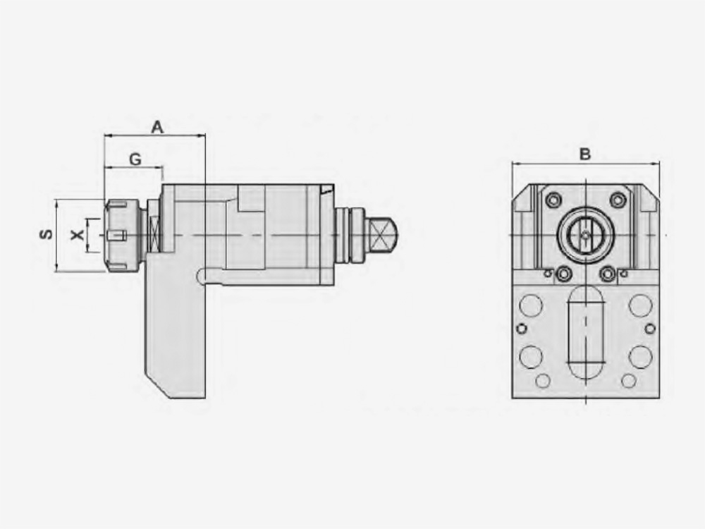 AXIAL MILLING AND DRILLING HEAD