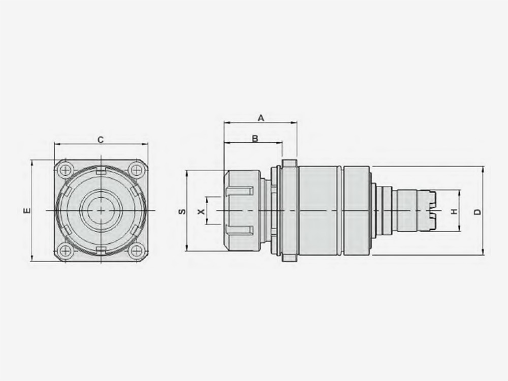 AXIAL MILLING AND DRILLING HEAD