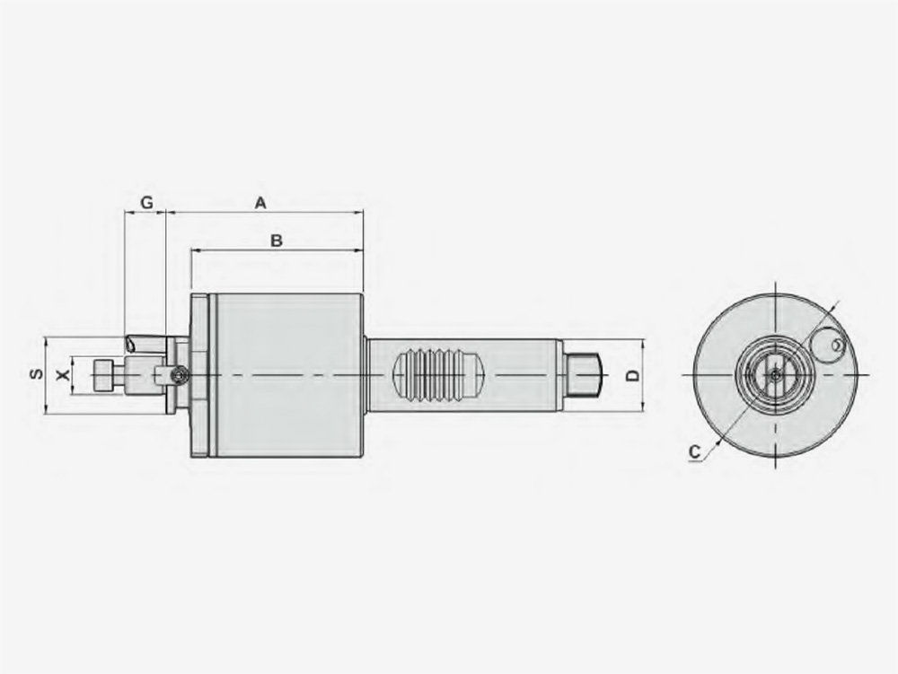 AXIAL MILLING AND DRILLING HEAD