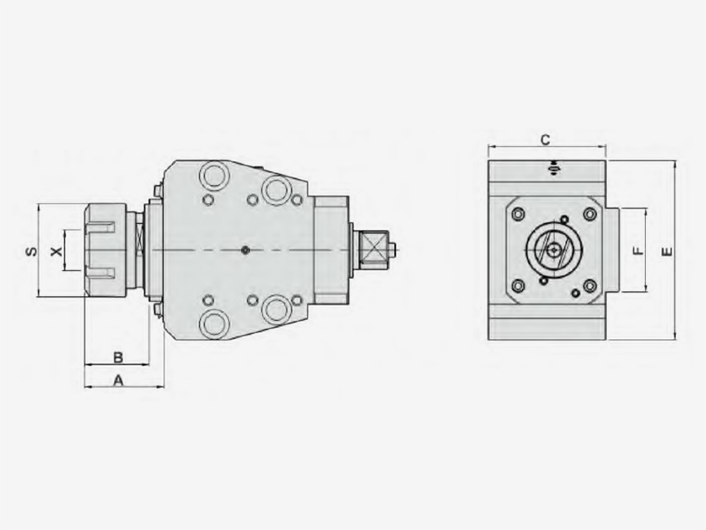 AXIAL MILLING AND DRILLING HEAD