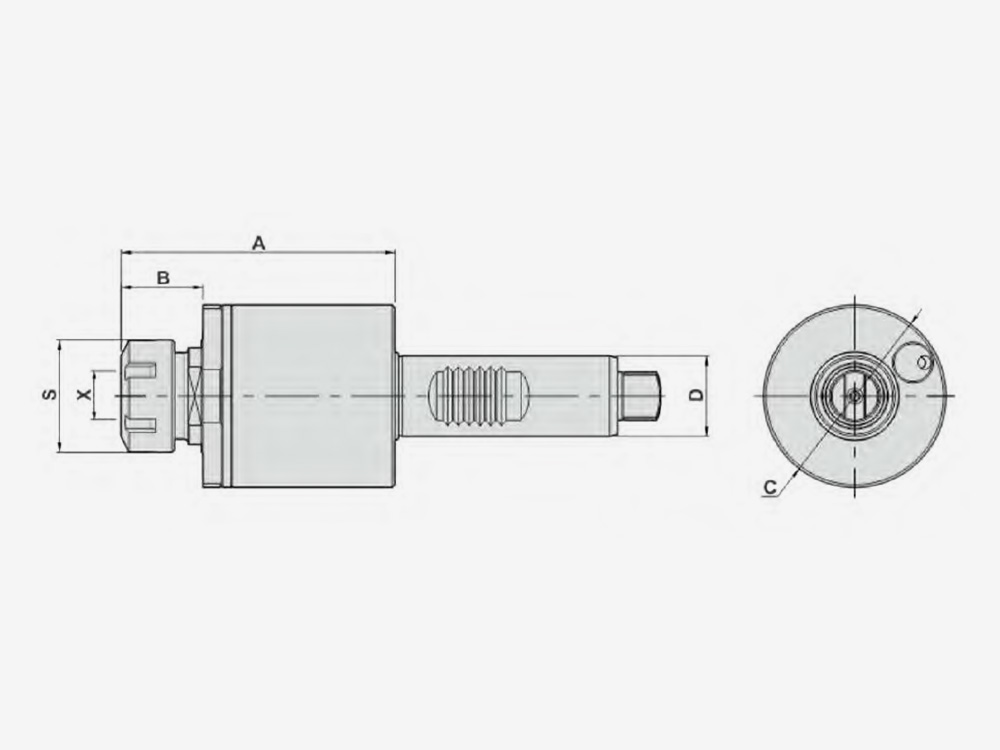 AXIAL MILLING AND DRILLING HEAD