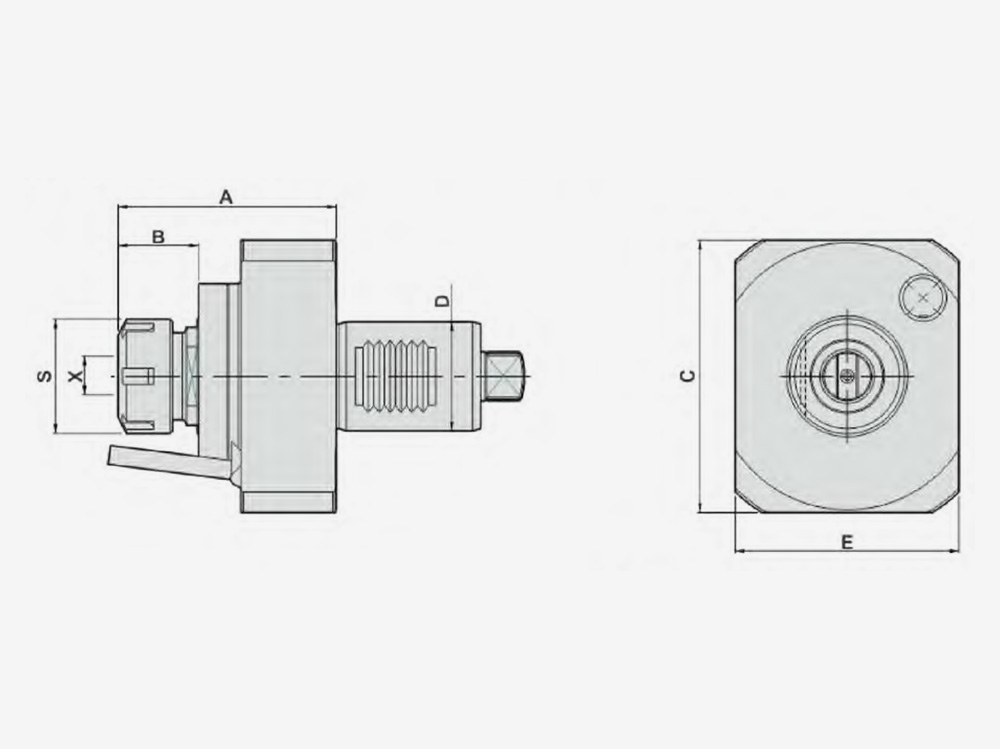 AXIAL MILLING AND DRILLING HEAD