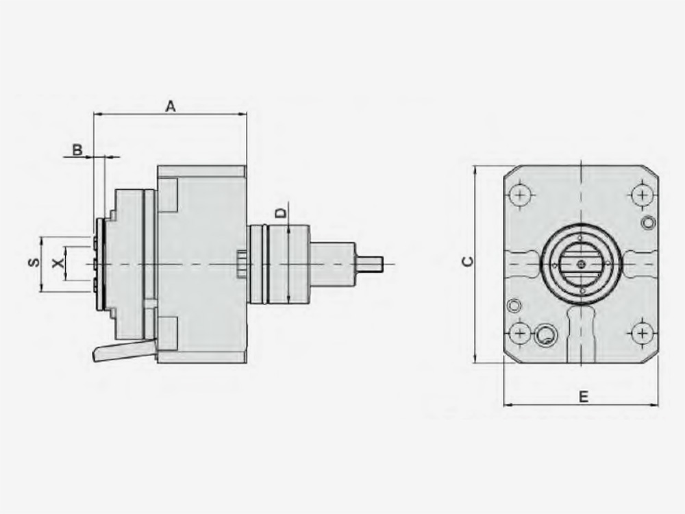 AXIAL MILLING AND DRILLING HEAD