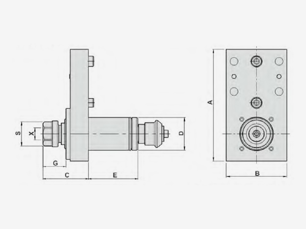 AXIAL MILLING AND DRILLING HEAD