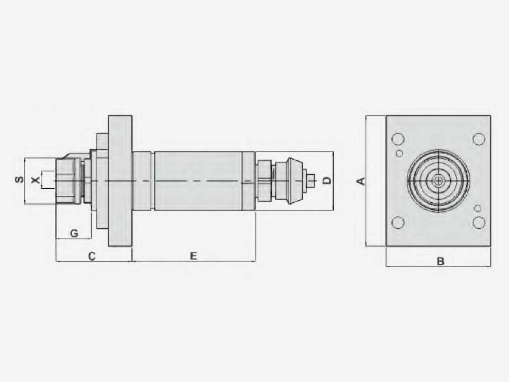 AXIAL MILLING AND DRILLING HEAD