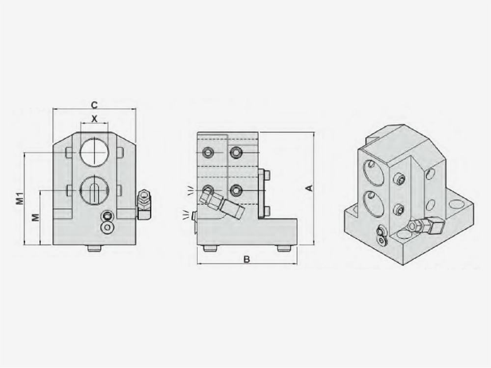 DOUBLE BORING BAR HOLDER