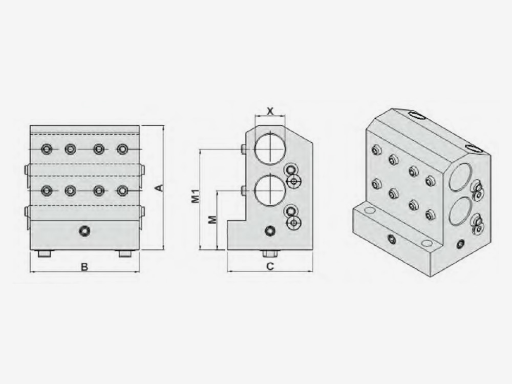 DOUBLE BORING BAR HOLDER