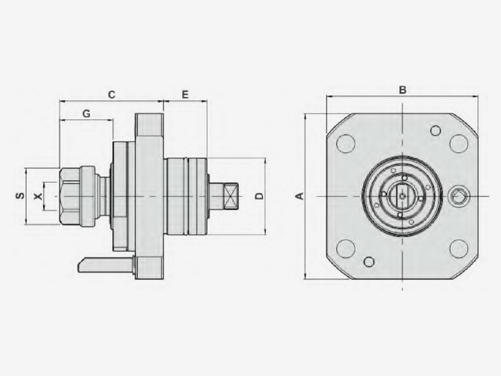 AXIAL MILLING AND DRILLING HEAD