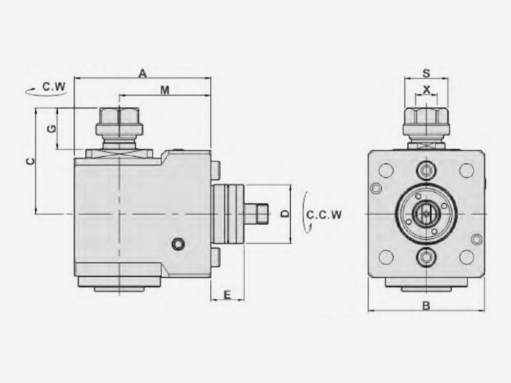 RADIAL MILLING AND DRILLING HEAD