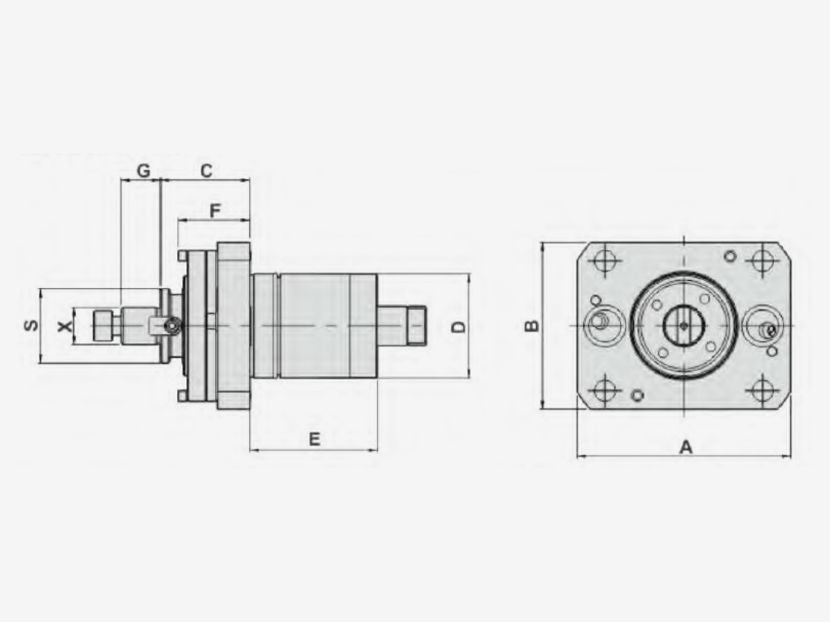 AXIAL MILLING AND DRILLING HEAD