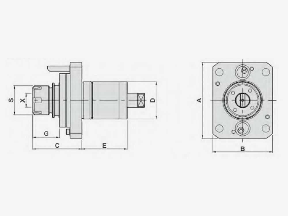 AXIAL MILLING AND DRILLING HEAD