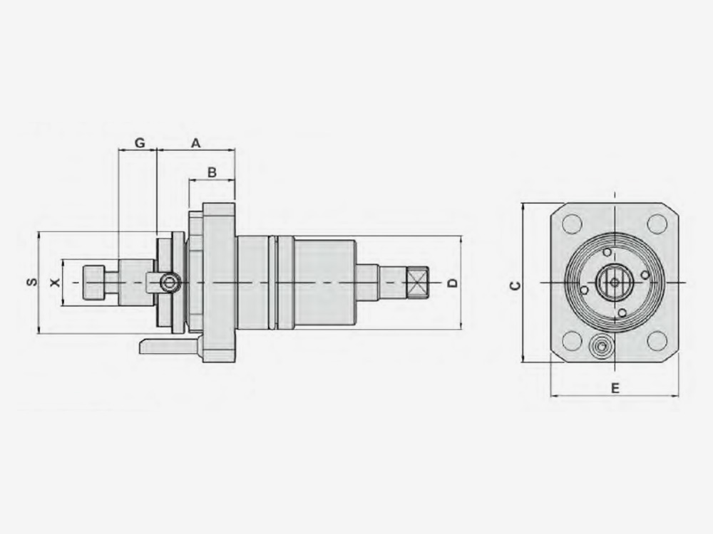 AXIAL MILLING AND DRILLING HEAD