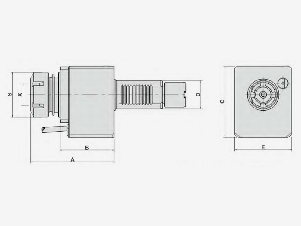 AXIAL MILLING AND DRILLING HEAD