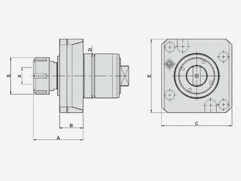 AXIAL MILLING AND DRILLING HEAD
