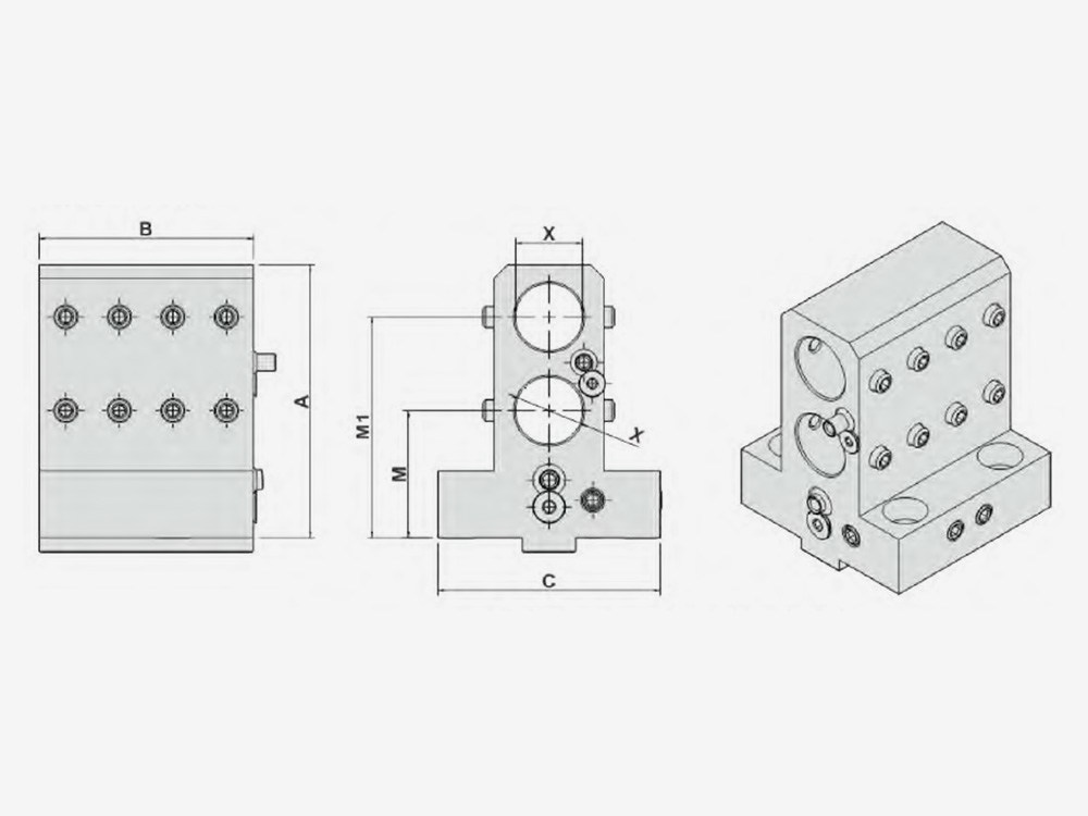 DOUBLE BORING BAR HOLDER