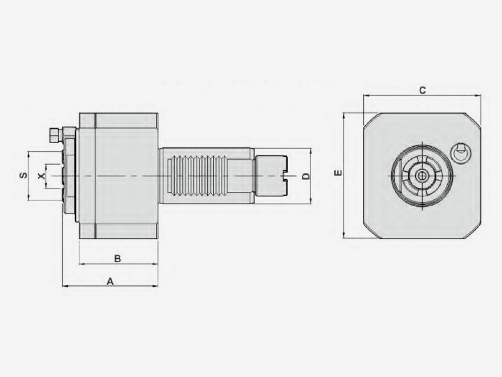 AXIAL MILLING AND DRILLING HEAD